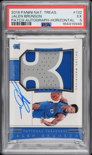 Jalen Brunson [Patch Autograph] #132 2018 Panini National Treasures card