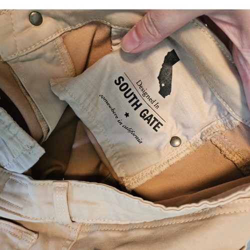 AG Adriano Goldschmied The Prima Mid-Rise Cigarette Tan Pants 28R ~ Casual - Imagen 17 de 17