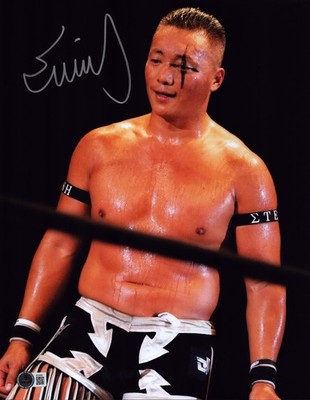 Cima Signed 11x14 Photo BAS COA AEW GLEAT WWE Dragon Gate WCW ROH Picture Auto'd