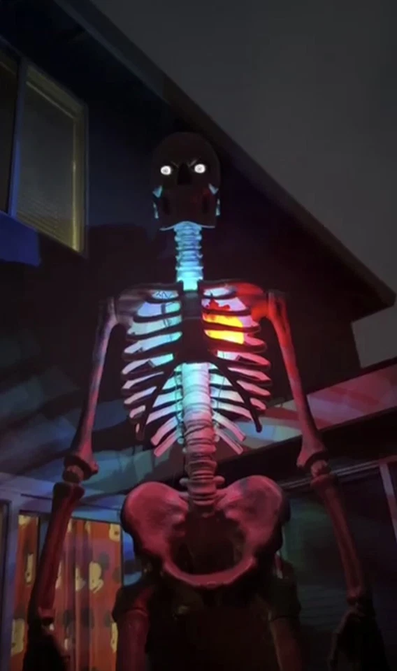 Glow Heart Home Depot 12FT Giant Skeleton - Image 2 of 4