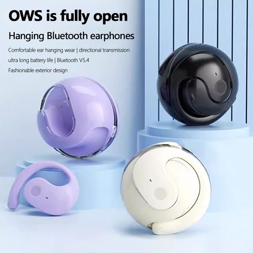 Słuchawki bezprzewodowe z zaczepem na ucho Bluetooth 5.4 do iPhone'a Android Stereo TWS Słuchawki douszne - Zdjęcie 19 z 25
