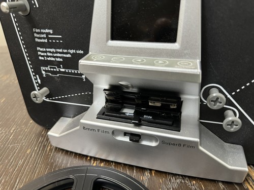 8mm Super 8 Converter Film Scanner 5"&3" Digital Video Scanner Movie Digitizer - Photo 5/7