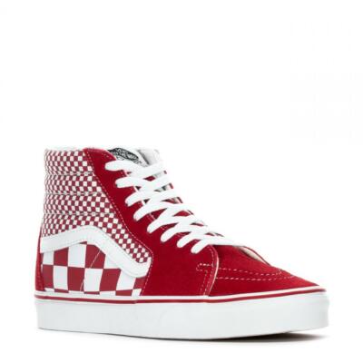 Red Sk8-Hi Vans, size 6 men/ 7.5 women Sk8-Hi Shoe in Racing Red / True White | Vans main image 4