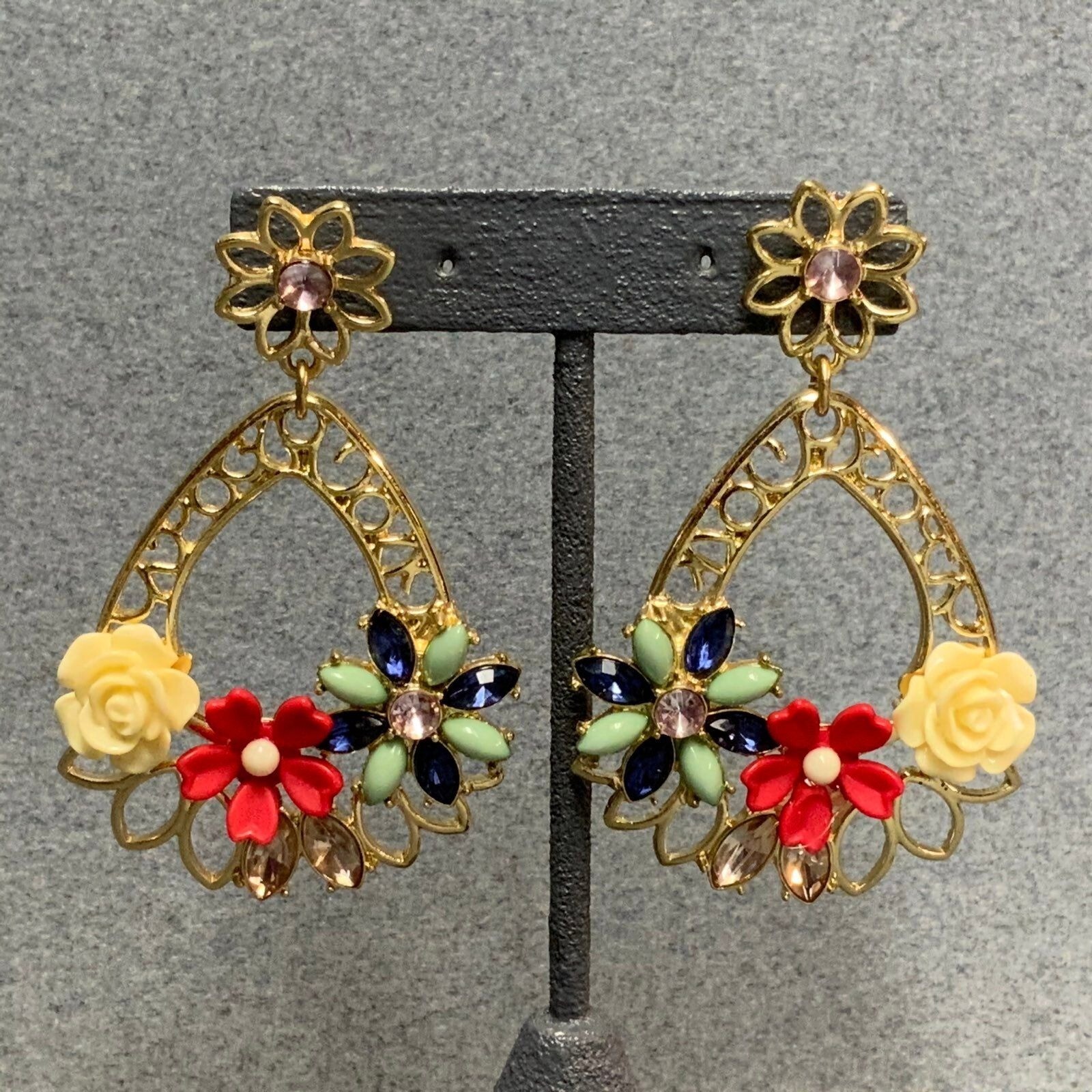 Sugarfix Baublebar Statement Earrings Pierced Dan… - image 1