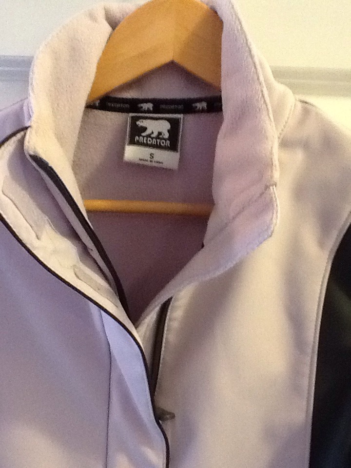 WOMENS PREDATOR lavender purple fleece lined WATERPROOF SPORT JACKET Small View 3