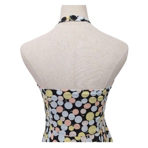 Vintage Y2K Marc Jacobs Multicolor Dots Halter Midi Dress Pastel Size 8 - Picture 9 of 14