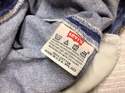 Vintage Levi's 501-0115 Made In USA 03/95 90's Measure 38x29 Blue