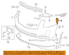 GM OEM 15-20 Escalade ESV Bumper Components-Bumper Cover Brace 22829664