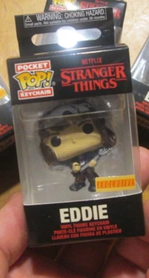 Funko Pop Pocket NETFLIX STRANGER THINGS SEASON 4 EDDIE GUITAR KEYCHAIN BOXLUNCH