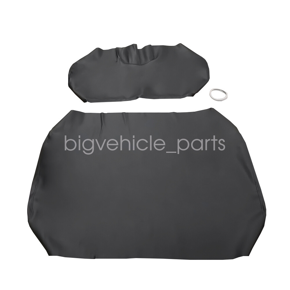 New Front Leather Seat Cover Black Staple On Fits For E-Z-Go TXT Golf Cart