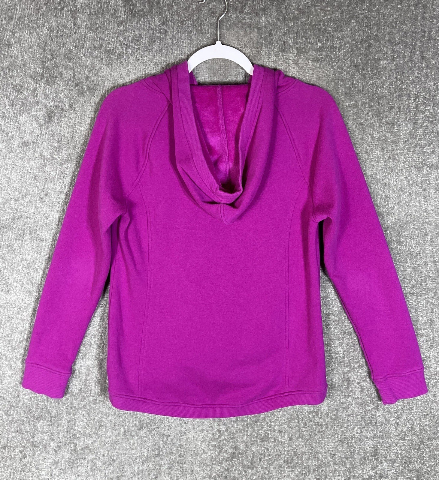 Felpa con cappuccio donna Fila Sport manica lunga fodera pelliccia sintetica taglia media