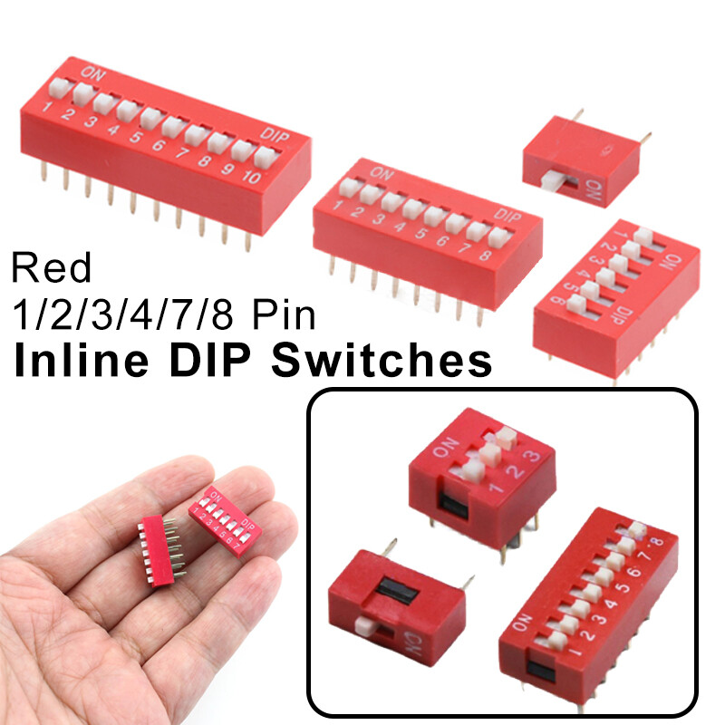Slide Dip Switch Module 2.54mm DIL PCB Bread Board Piano Key Slide