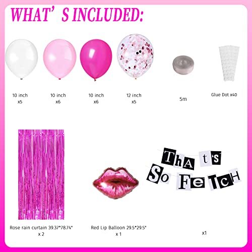 Mean Girls Party Decorations That's So Fetch Felt Banner Hot Pink ...