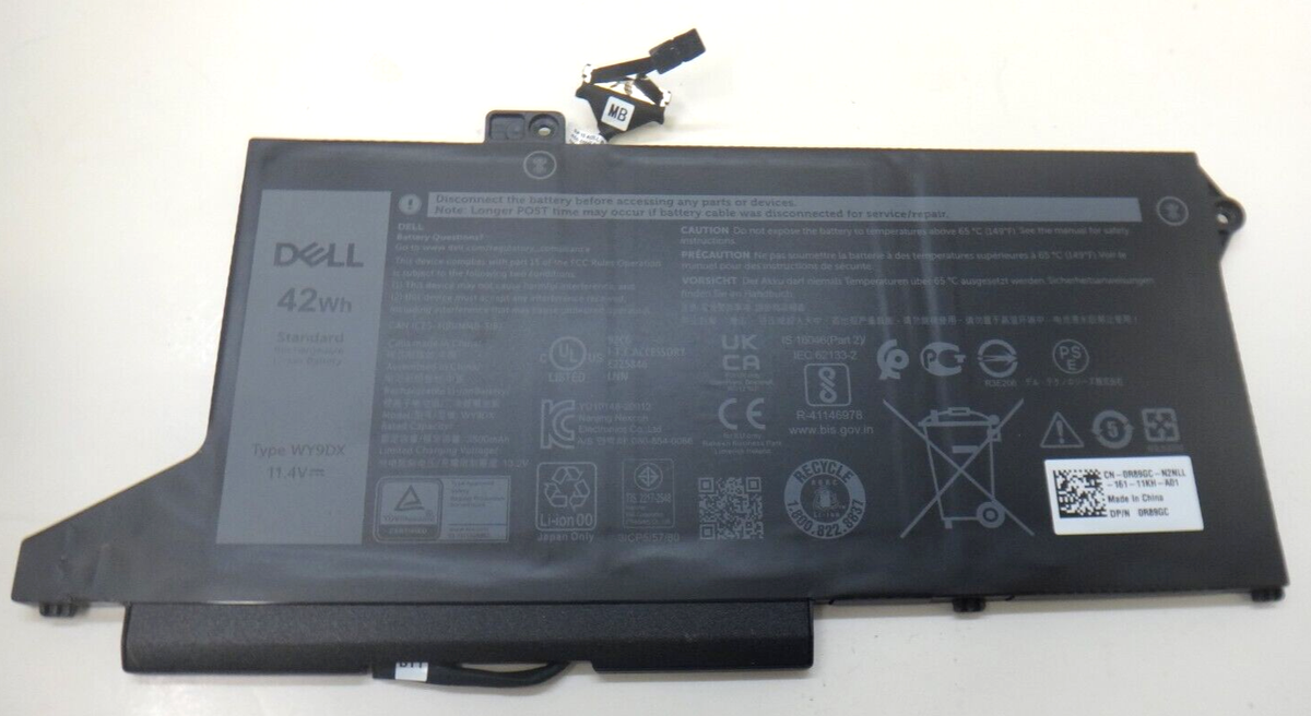 Genuine Dell Latitude 5520 5420 Laptop Battery 42Wh 11.4V WY9DX