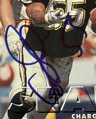 Junior Seau 1993 Fleer Authentic Signed Autograph Auto Card