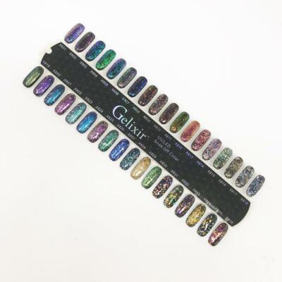 Gelixir Soak Off Gel - X Glitter Collection, Attractive color 0.5oz - Pick Any 