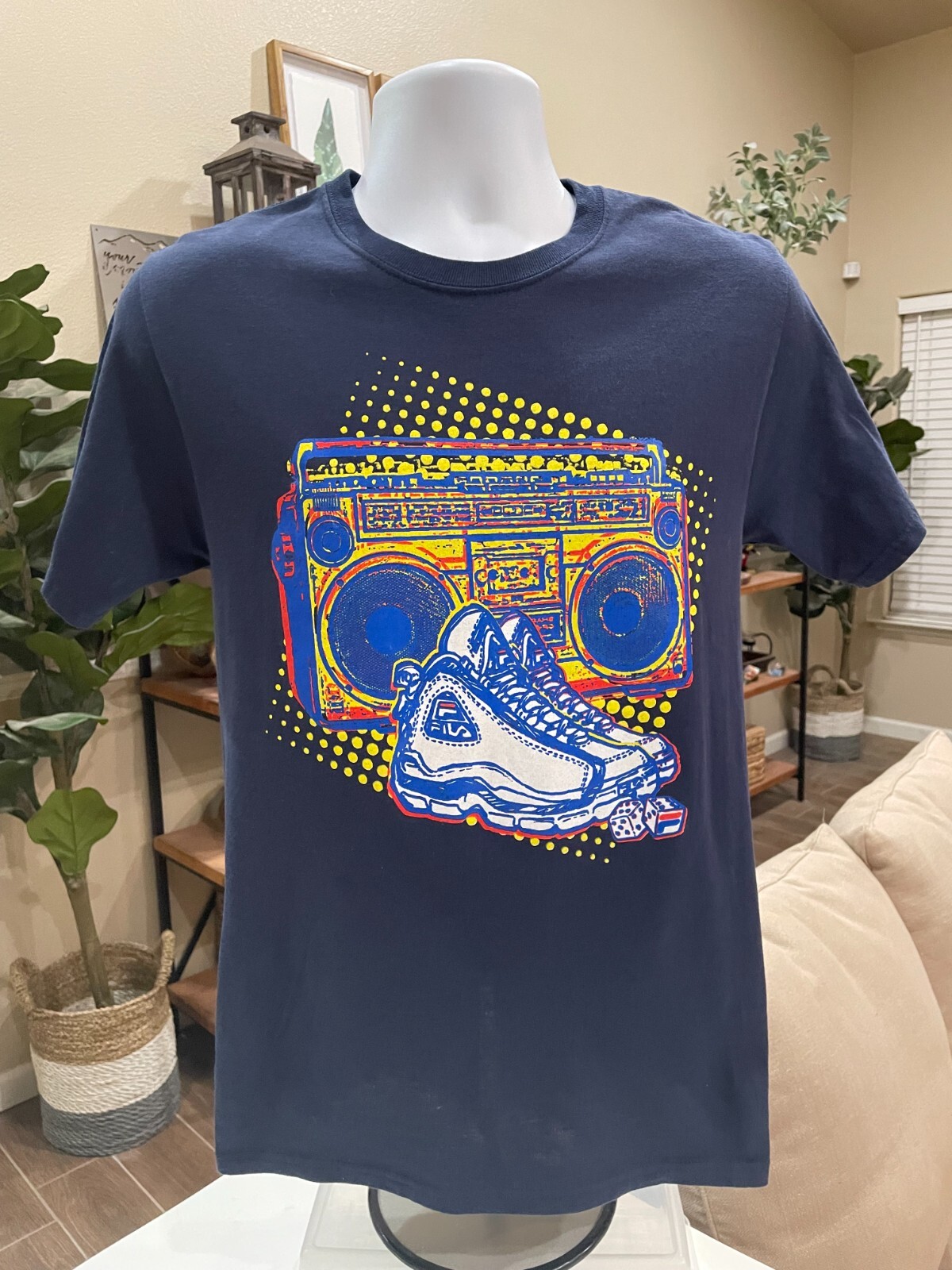 T shirt uomo Fila sneaker boombox grafica casual manica corta girocollo taglia S