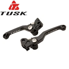 Tusk Folding Billet Clutch Brake Lever Set BLACK KX100 KX125 KX250 KX65 KX85 RMZ