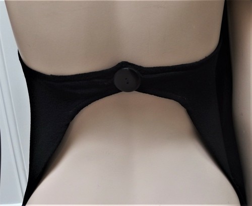 PFEIFFER Crepe Black Dress with an extra Jersey Dress as Lining Asymmetrical XS - Picture 4 of 9