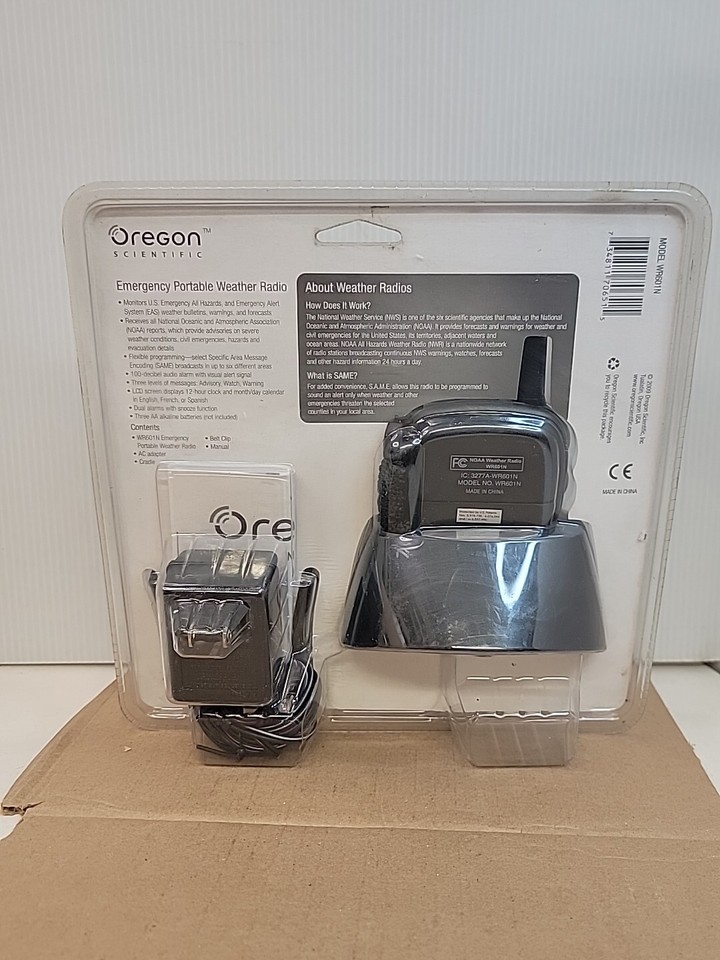 ALL HAZARDS Oregon Scientific SAME Emergency Monitor NOAA Weather Radio