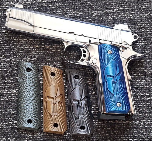 SHARD 1911 Full Size Dragon Scale Custom Wood Grips For Colt & Clones – With Screw & Torx