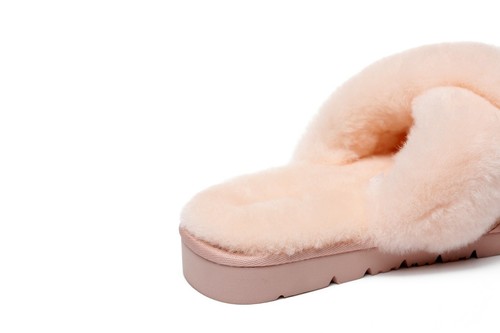 AUSTRALIAN SHEPHERD® UGG Slippers Women Fluffy Sheepskin Wool Thick Sole Leanna - Picture 13 of 28