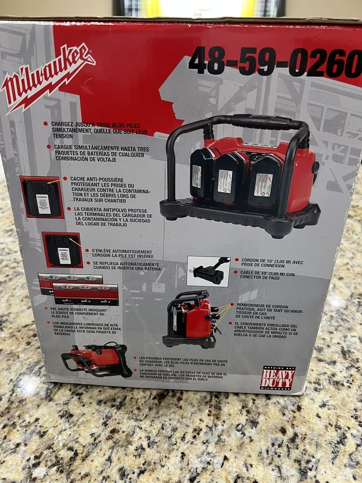 Cargador multibahías de 3 puertos. Caja abierta nueva Foto 3 de 4