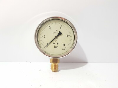 #ad EN 837 PRESSURE GAUGE 0 10 BAR KI 1.6 $95.00