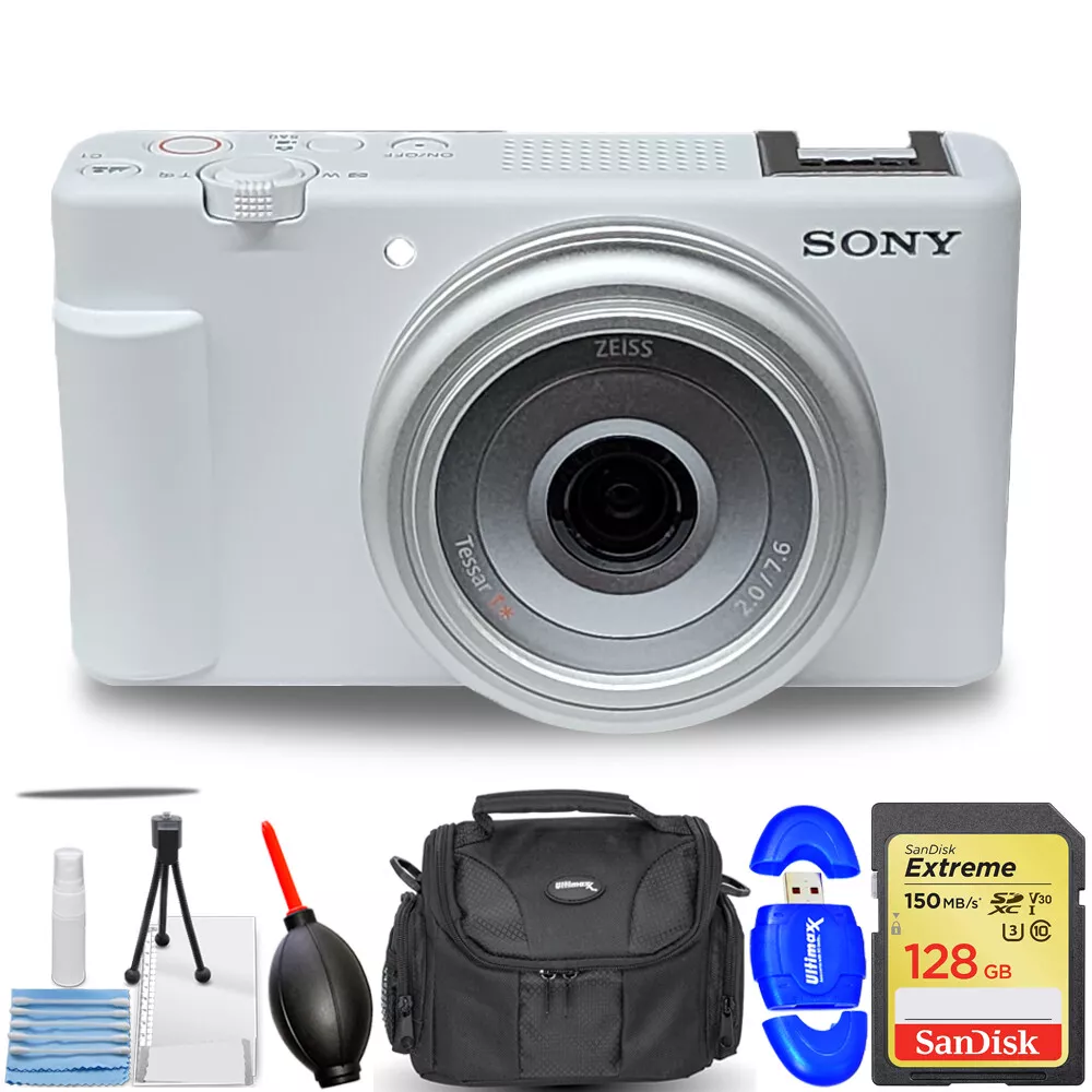 Sony ZV-1F Vlog Camera for Content Creators and Vloggers, White