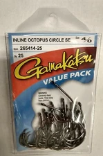 Gamakatsu Octopus Inline Circle SE Saltwater Hooks 4/0 (25 Pack)