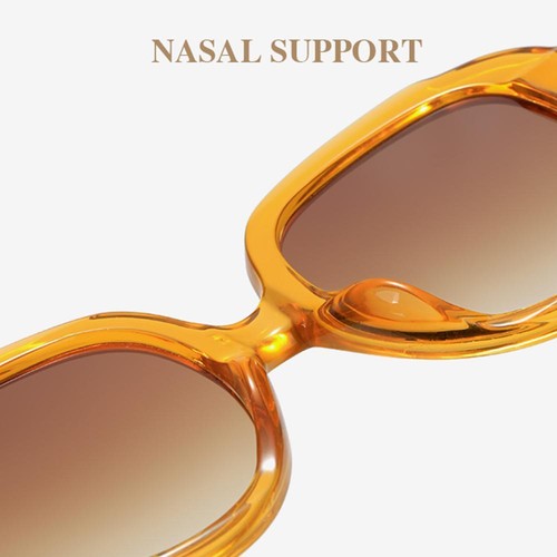 Vintage Oversized Glasses Round Frame Sun Glasses Women's Sunglasses Shades - Picture 5 of 19