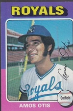 1975 TOPPS BASEBALL AMOS OTIS #520 ROYALS EXMT *55842