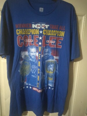 NXT GREAT AMERICAN BASH EVENT SHIRT July 8th 2020 RARE Adam Cole vs. Kieth Lee 