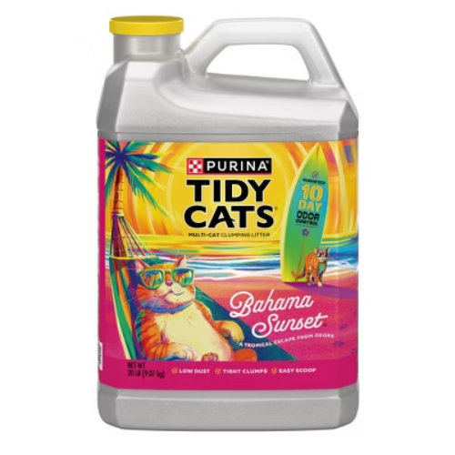 Tidy Cats Bahama Sunset Clumping Scented Low Dust Cat Litter 20lb Bag