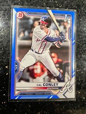 2021 Bowman Draft Blue #66/150 Cal Conley #BD-70 Atlanta Braves (436)