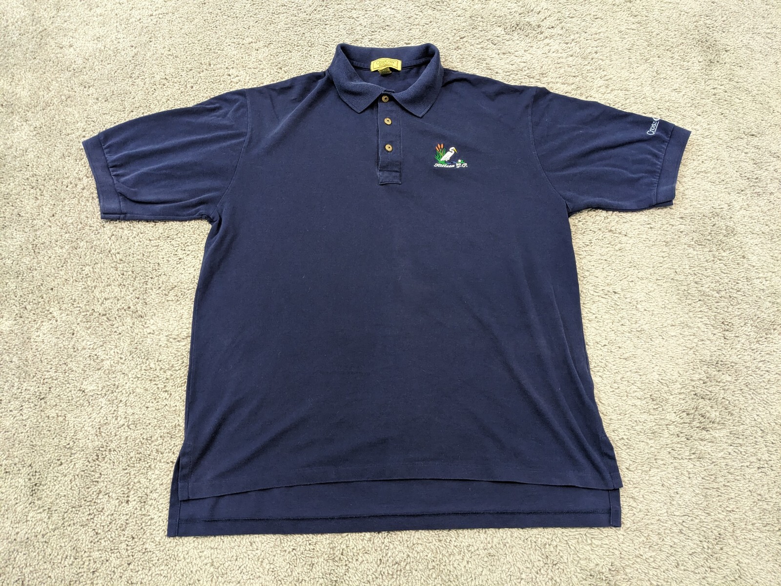 Vintage Crosscreek Polo Shirt Men's XL Blue Killeen Golf Club Texas USA