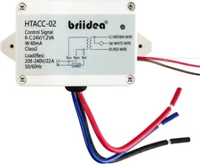 Briidea 220V/240V On/Off Switch Electric Heating Relay Built-in 24V Transformer