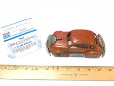 Vintage Rare Hubley Cast Iron Take Part Car in Nice Shape Rubber Wheels