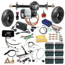 Go Kart ATV Rear Axle Kit 72V 1500W Electric Differential Motor Golf Cart Quad