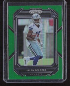 2022 Panini Prizm Green Prizm #333 Jalen Tolbert Green Near Mint