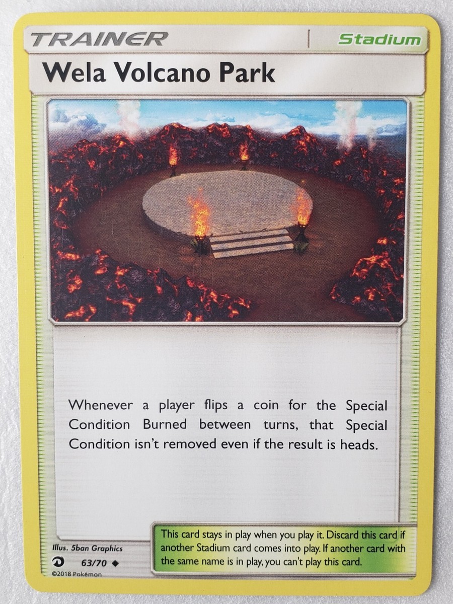 Wela Volcano Park 63/70 NM - Dragon Majesty Pokemon Card - $2 Combined Shipping Wela Volcano Park 63/70 NM - Dragon Majesty Pokemon Card - $2 Combined Shipping