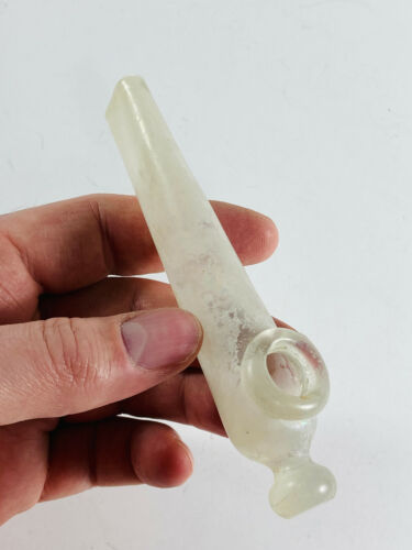 Antique unusual glass medical inhaler pipe medicine smoke - Picture 2 of 10