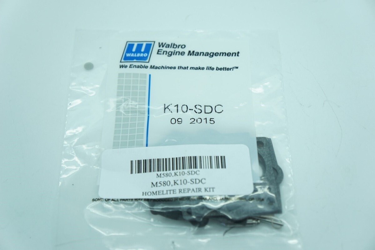 Walbro Carburetor Repair Kit For Homelite - Fits SDC1 SDC12 SDC21 SDC31 SDC32 SDC81 Models, K10-SDC