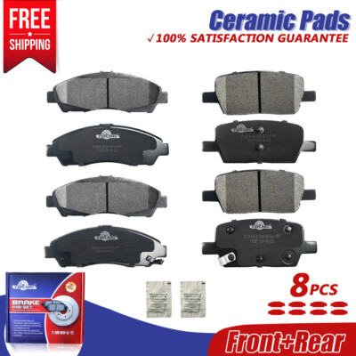 Kit De Frenos Delanteros AM Autoparts Con Discos Ventilados Y Pastillas De Cerámica Para Acadia, Enclave, Traverse, Outlook