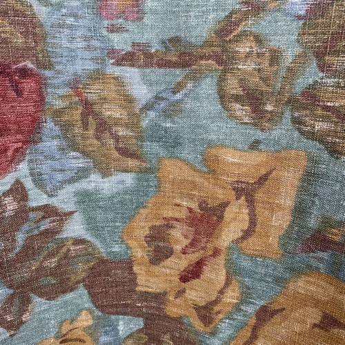 Mulberry Home England Secret Garden Kohl Rosen Blumen Leinenstoff 2,5 Yds - Bild 5 von 14