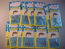 new 144 STAINLESS STEEL SPLIT RINGS for lures SPOONS HOOKS 12 PACKAGES SIZE 6