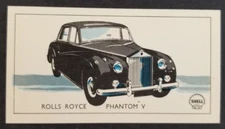 Vintage 1960's Rolls Royce Shell Oil Cars of the World Card #41 (Pretty Sharp)