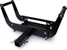 Winch Mounting Plate Bracket Foldable Cradle For Towing Trailer Off-road