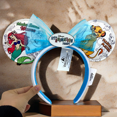 Disney Parks Minnie Ears Headband Art Of Animation Ariel, Nemo, Simba, Cars