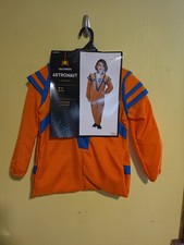 NWT NASA Astronaut Child Boy or Girl Size 4-6 Orange Jumpsuit Halloween Costume